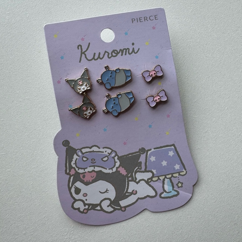 Sanrio | Kuromi | Earrings - 3 Pairs